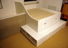 Hochbett Berlin,Maßgefertigte Betten, Sonderanfertigungen, Hochetagen, Kinderbetten, Wohnetagen, Galerie, Hochbetten, Tischlerei, Menke Concept GmbH, Menke Bett