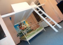 Hochbett Berlin,Maßgefertigte Betten, Sonderanfertigungen, Hochetagen, Kinderbetten, Wohnetagen, Galerie, Hochbetten, Tischlerei, Menke Concept GmbH, Menke Bett